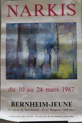 Art Poster Narkis French Dated Mars 1987 