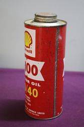 Australian Shell Quart X100 3040 Motor Oil Tin