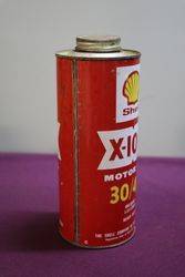 Australian Shell Quart X100 3040 Motor Oil Tin