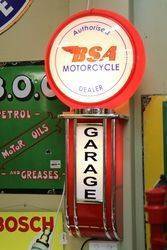 Authorised BSA Motorcycles Dealer Garage Lightbox 