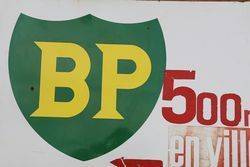 BP Enamel Advertising Sign 