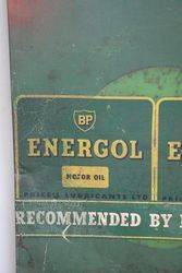 BP Energol Metal Tin Advertising Sign  