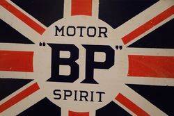 BP Motor Spirit Double Sided Enamel Advertising Sign 