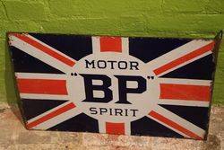 BP Motor Spirit Double Sided Enamel Advertising Sign 