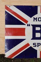 BP Motor Spirit Enamel Advertising Sign 