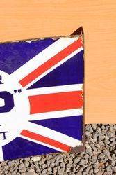 BP Union Jack Enamel Post Mount Sign