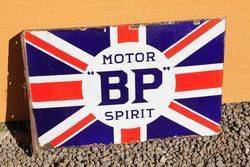 BP Union Jack Enamel Post Mount Sign