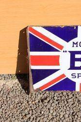 BP Union Jack Enamel Post Mount Sign