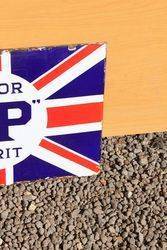 BP Union Jack Enamel Post Mount Sign