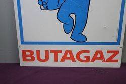 BUTAGAS Pictorial  Bear Alloy Sign 