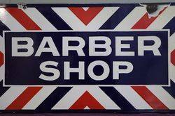 Barber Shop Double Sided Enamel Advertising Sign  