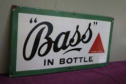 Bass Enamel Advertising Sign 