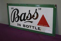 Bass Enamel Advertising Sign 