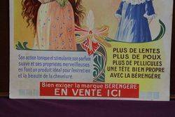 Beaute De La Chevelure Cardboard Advertising Sign 