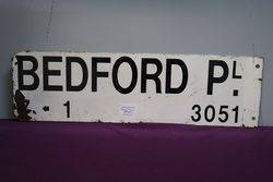 Bedford Plate Double Sided Sign 