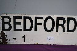 Bedford Plate Double Sided Sign 