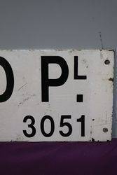 Bedford Plate Double Sided Sign 