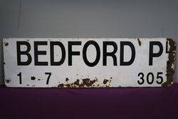 Bedford Plate Double Sided Sign 