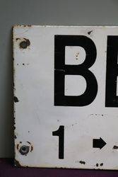 Bedford Plate Double Sided Sign 