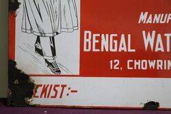 Bengal Waterproof WKS Ltd Duckback Enamel Advertising Sign  