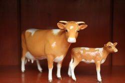 Beswick Guernsey Family BullCowCalf Designer Colin 