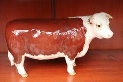 Beswick Hereford Cattle Family BullCowCalf 