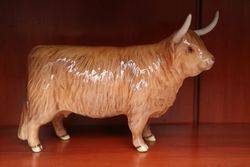 Beswick Highland Cattle Family BullCowCalf 