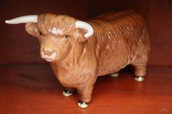 Beswick Highland Cattle Family BullCowCalf 