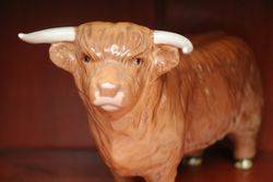Beswick Highland Cattle Family BullCowCalf 