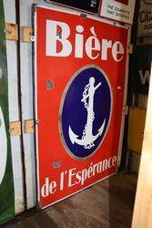 Biere De Land39Esperance Pub Enamel Advertising Sign 