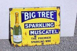 Big Tree Sparkling Wine Enamel Advertising Sign