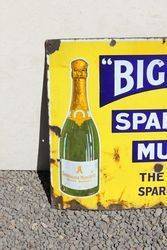 Big Tree Sparkling Wine Enamel Advertising Sign