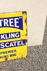 Big Tree Sparkling Wine Enamel Advertising Sign