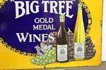 Big Tree Wines Pictorial Advertising Enamel Sign