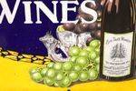 Big Tree Wines Pictorial Advertising Enamel Sign