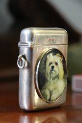 Birmingham Silver 1917 Vesta Cigarette Lighter  