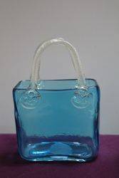 Blue Glass Basket  