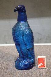 Blue Glass Eagle Decanter 