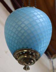 Blue Satin Glass Light C1890