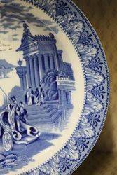 Blue and White Cauldon Plate C1910  