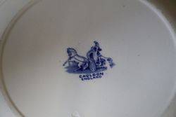 Blue and White Cauldon Plate C1910  