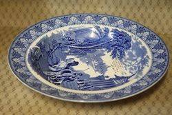 Blue and White Cauldon Plate C1910  