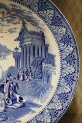 Blue and White Cauldon Plate C1910  