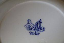 Blue and White Cauldon Plate C1910  