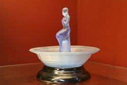 Blue art Deco Float Bowl C1930 