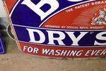 Borax Dry Soap Enamel Sign