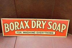 Borax Dry Soap For Washing Everything Tin Advertising Sign
