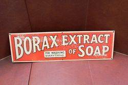 Borax Extract Of Soap For Washing Everything Tin Advertising Sign