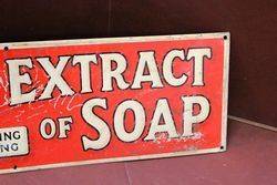 Borax Extract Of Soap For Washing Everything Tin Advertising Sign