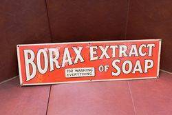 Borax Extract Of Soap For Washing Everything Tin Advertising Sign